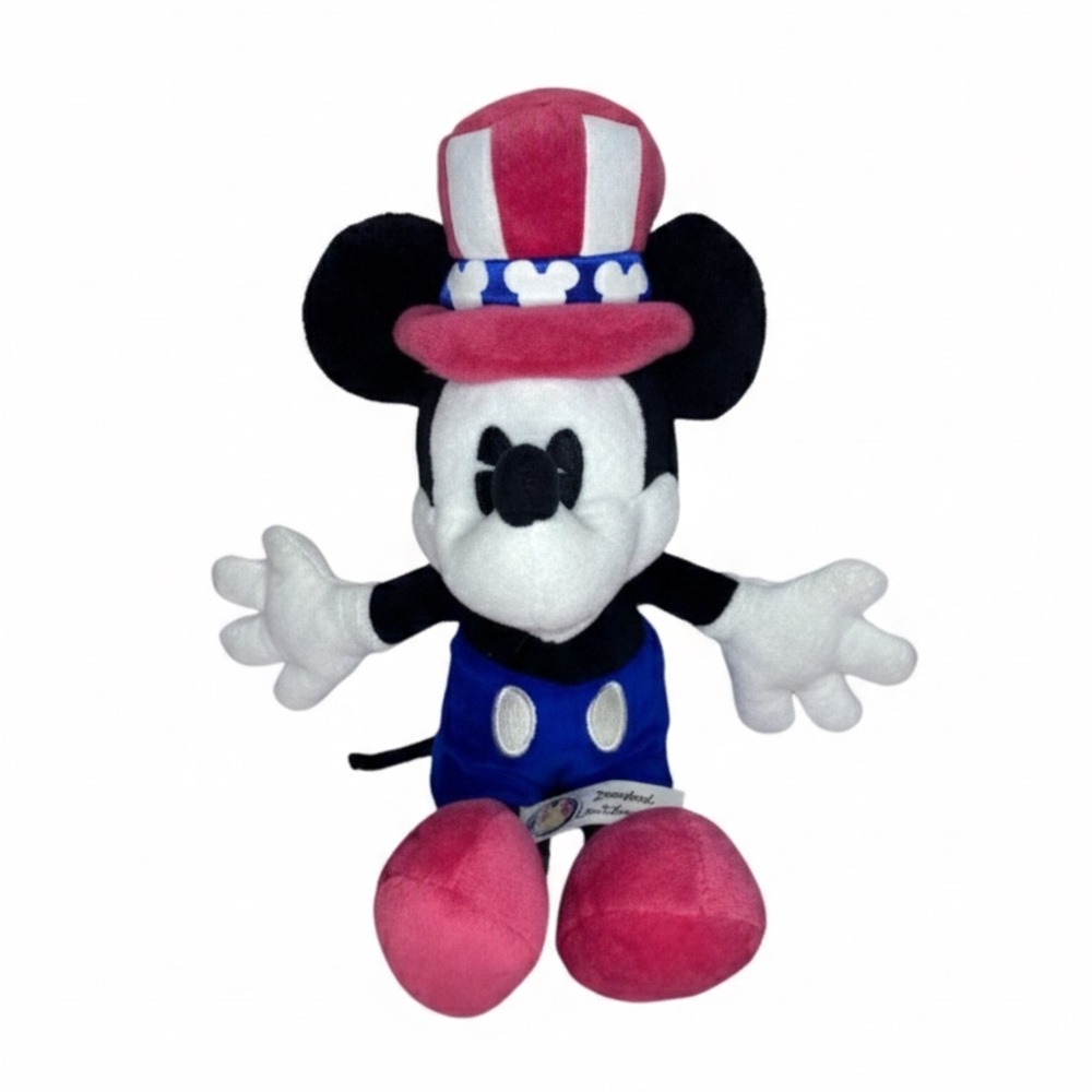 Disney Park Uncle Sam Mickey Mouse Patriotic 11” Plush